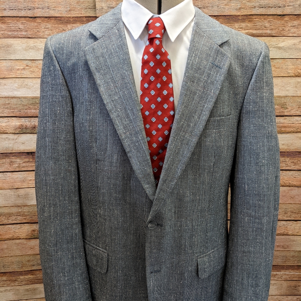 Vintage Burberry Blue/gray sport coat